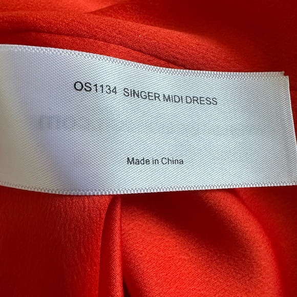 Solace London Singer Pleated Printed Crepe Dress size 8 - Picture 12 of 16